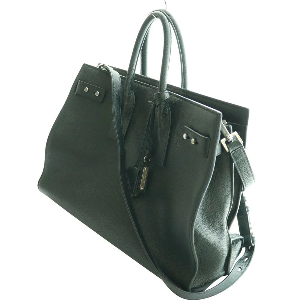 Saint Laurent Paris Sac de Jour Tote Bag Business Shoulder Green